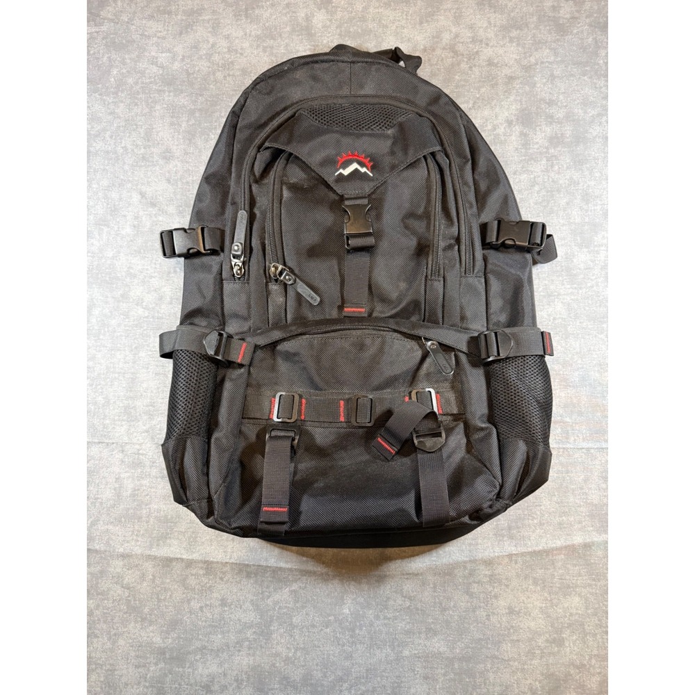 KAKA Backpack Laptop Bag - 2008 Style Black Heavy Duty Multi-Pocket